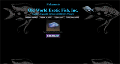 Desktop Screenshot of oldworldexoticfish.com